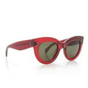 CELINE CATY RED CAT EYE SUNGLASSES PLEASE READ⏬⏬